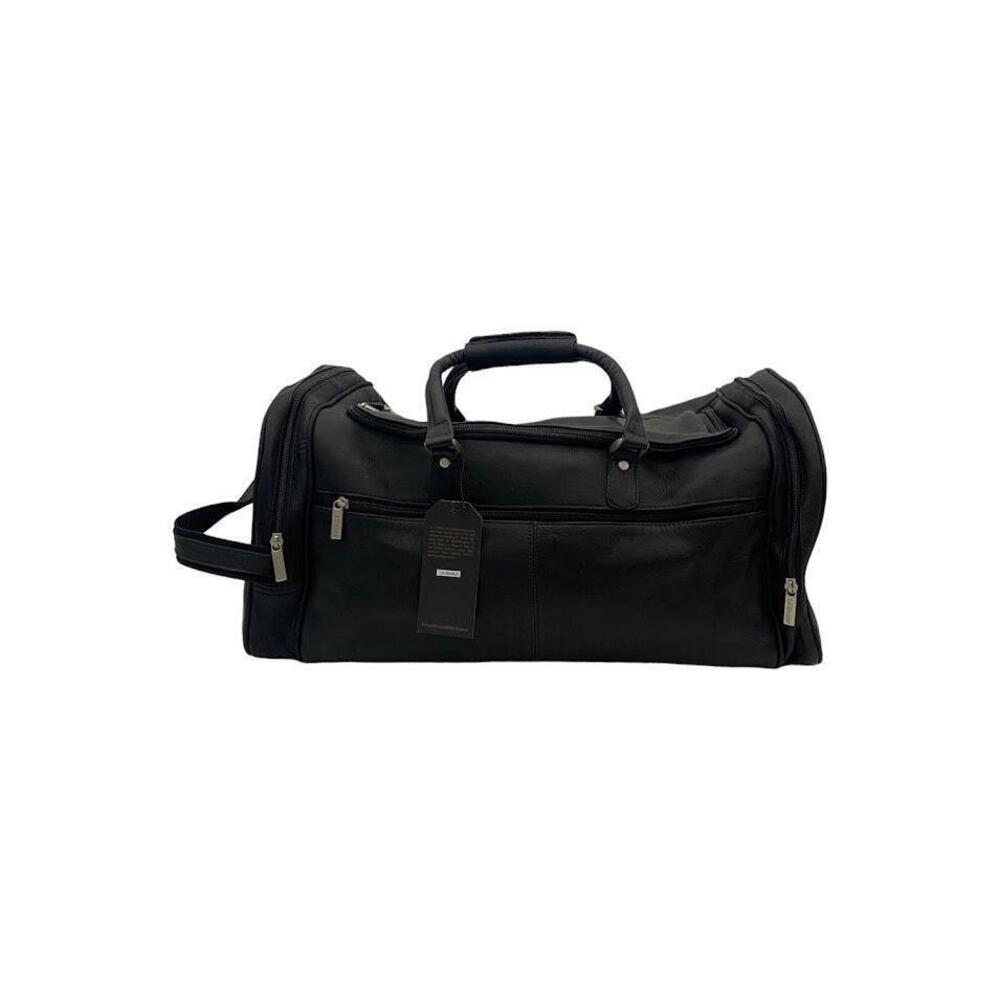 Le Donne Men's Leather Bedford Travel Duffel Black